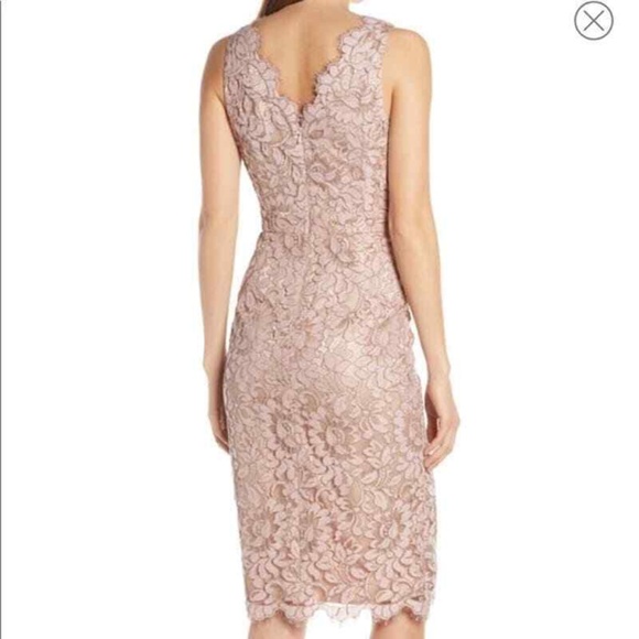 NWT. Women's Eliza J Tulip Hem Lace Cocktail Dress, Size 6 - Picture 2 of 3